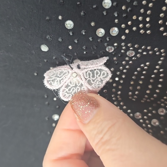 Bebe T-shirt Embelished, Size L - Picture 4 of 6